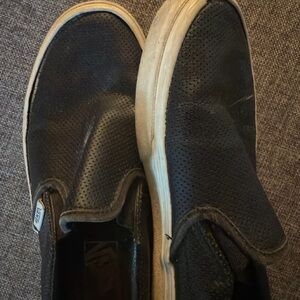 Vans Women's Black Slip-On Sneakers